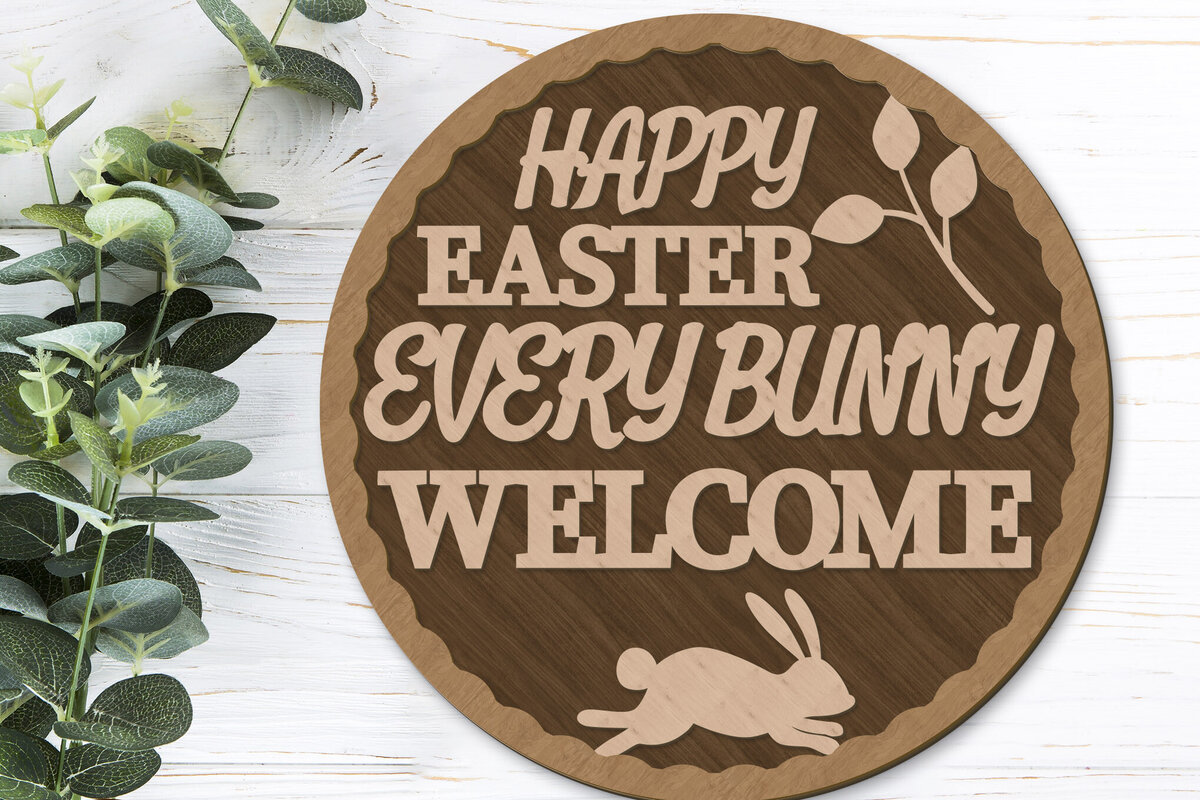 Intra απο ξύλο plywood 3mm-4mm πάχος - Πάσχα στρογγυλό πάνελ, πρότυπο χειροτεχνίας Δίασταση 5x5 cm INTRAFABR-90276684