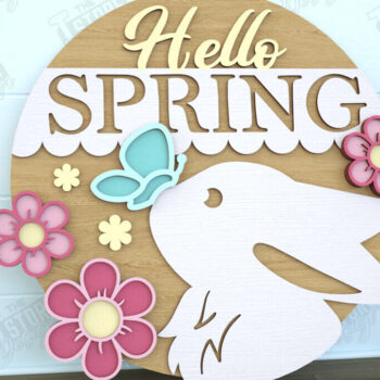 Intra απο ξύλο plywood 3mm-4mm πάχος - Πασχαλινή Στρογγυλή Πινακίδα | Καλό Πάσχα | CNC Δίασταση 15x15 cm INTRAFABR-116595882 - Image 1