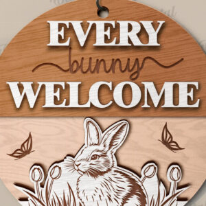 Intra απο ξύλο plywood 3mm-4mm πάχος - Πασχαλινή στρογγυλή πινακίδα  Δίασταση 15x15 cm INTRAFABR-118490337