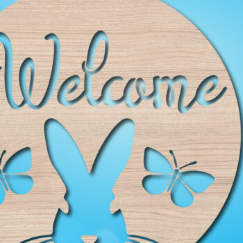 Intra απο ξύλο plywood 3mm-4mm πάχος - Πασχαλινή στρογγυλή πινακίδα Πακέτο με Δίασταση 15x15 cm INTRAFABR-25548447 - Image 3