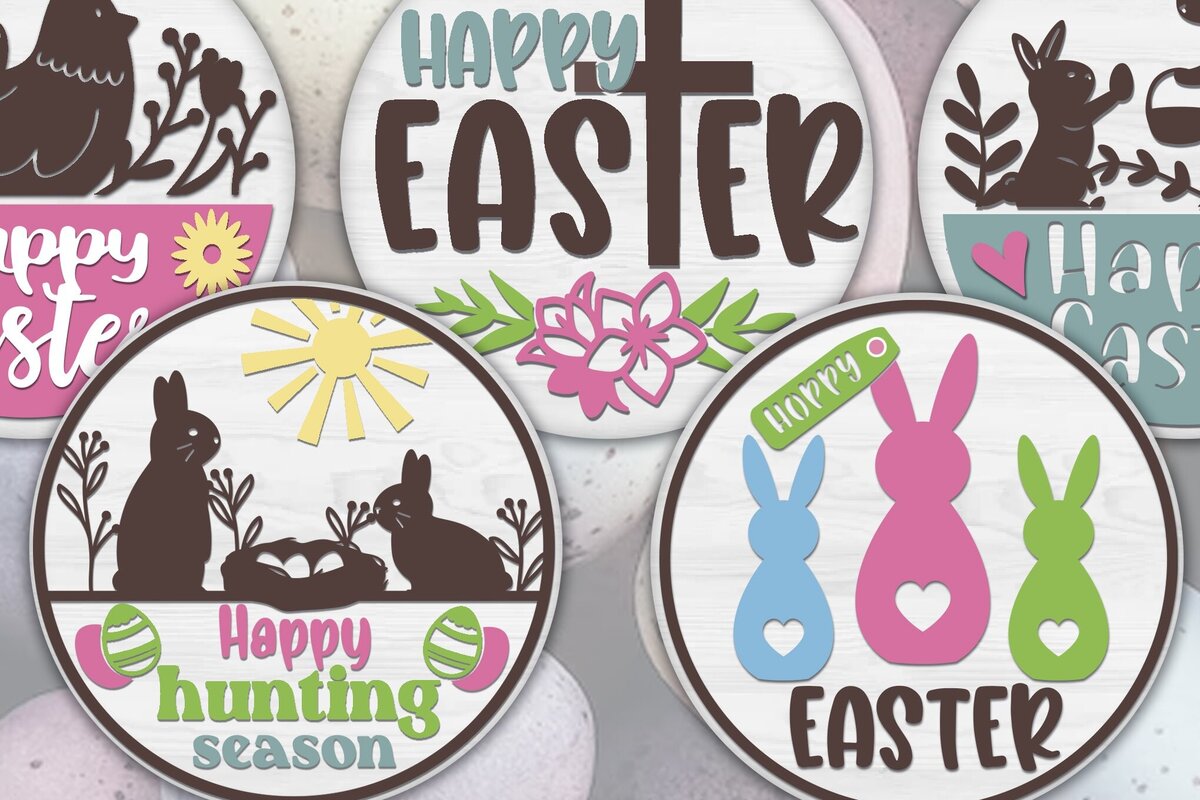 Intra απο ξύλο plywood 3mm-4mm πάχος - Πασχαλινό Στρογγυλό Πακέτο  Δίασταση 15x15 cm INTRAFABR-89918816