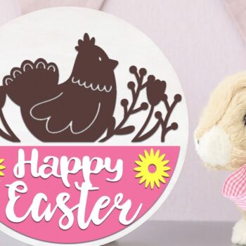 Intra απο ξύλο plywood 3mm-4mm πάχος - Πασχαλινό Στρογγυλό Πακέτο  Δίασταση 15x15 cm INTRAFABR-89918816 - Image 2