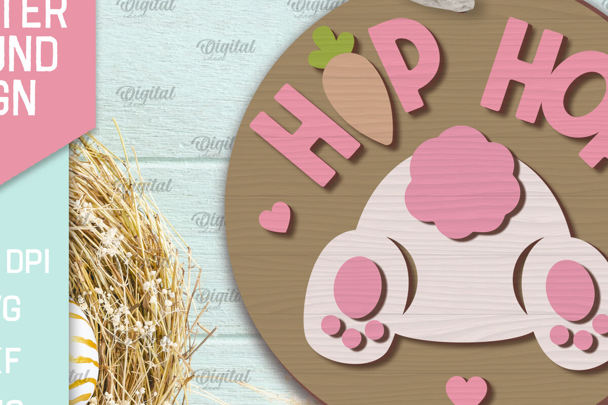 Intra απο ξύλο plywood 3mm-4mm πάχος - Πασχαλινή Στρογγυλή Πινακίδα . Καλό Πάσχα σημάδι Δίασταση 15x15 cm INTRAFABR-90965134