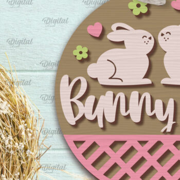 Intra απο ξύλο plywood 3mm-4mm πάχος - Πασχαλινή Στρογγυλή Πινακίδα . Καλό Πάσχα σημάδι Δίασταση 15x15 cm INTRAFABR-90964711 - Image 1