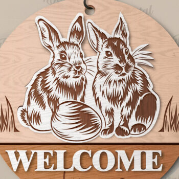 Intra απο ξύλο plywood 3mm-4mm πάχος - Πασχαλινά στρογγυλά σημάδια Δέσμη κοπής με λέιζερ Δίασταση 15x15 cm INTRAFABR-118425048 - Image 5