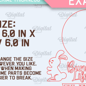 Intra απο ξύλο plywood 3mm-4mm πάχος - Πασχαλινά στρογγυλά σημάδια Δέσμη κοπής με λέιζερ Δίασταση 15x15 cm INTRAFABR-90968922 - Image 2