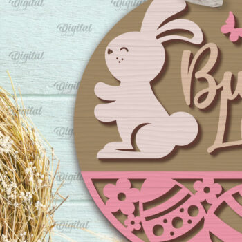 Intra απο ξύλο plywood 3mm-4mm πάχος - Πασχαλινά στρογγυλά σημάδια Δέσμη κοπής με λέιζερ Δίασταση 15x15 cm INTRAFABR-90968922 - Image 9