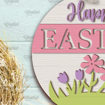 Intra απο ξύλο plywood 3mm-4mm πάχος - Πασχαλινά στρογγυλά σημάδια Δέσμη κοπής με λέιζερ Δίασταση 15x15 cm INTRAFABR-90968922 - Image 11