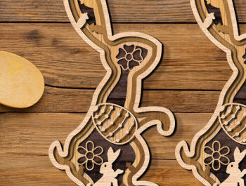 Intra απο ξύλο plywood 3mm-4mm πάχος - Πασχαλινό κουτί σκιών  Δίασταση 25x25 cm INTRAFABR-88214677 - Image 1