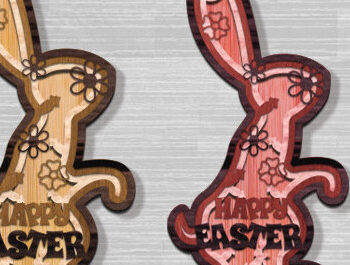 Intra απο ξύλο plywood 3mm-4mm πάχος - Πασχαλινό κουτί σκιών  Δίασταση 25x25 cm INTRAFABR-88214514 - Image 1