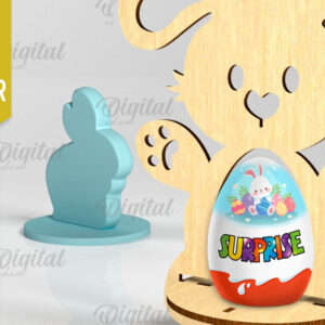 Intra απο ξύλο plywood 3mm-4mm πάχος - Πασχαλινή Μονή Αυγοθήκη με Laser Cut  Δίασταση 15x15 cm INTRAFABR-88228364