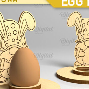 Intra απο ξύλο plywood 3mm-4mm πάχος - Πασχαλινή Μονή Αυγοθήκη με Laser Cut  Δίασταση 15x15 cm INTRAFABR-88058317