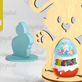 Intra απο ξύλο plywood 3mm-4mm πάχος - Πακέτο LaserCut με μονή Πασχαλινή Αυγοθήκη Δίασταση 15x15 cm INTRAFABR-88285896 - Image 5