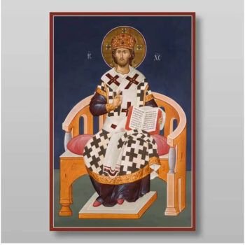 Εικόνα Ορθοδοξίας με περίγραμμα χρυσό σε ξύλο Φλαμουρίας  με  βάση King of Glory Χειροποίητη Ελληνορθόδοξη , Κρεμαστή πλάκα βυζαντινής τέχνης, χριστιανική τέχνη Διάσταση 15x11 cm (5,9 x 4,3 ίντσες) INTRAEK-2916 - Image 1