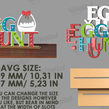 Intra απο ξύλο plywood 3mm-4mm πάχος - Πασχαλινό σταντ κοπής με λέιζερ. 3D πασχαλινή διακόσμηση Δίασταση 15x15 cm INTRAFABR-117902098 - Image 2