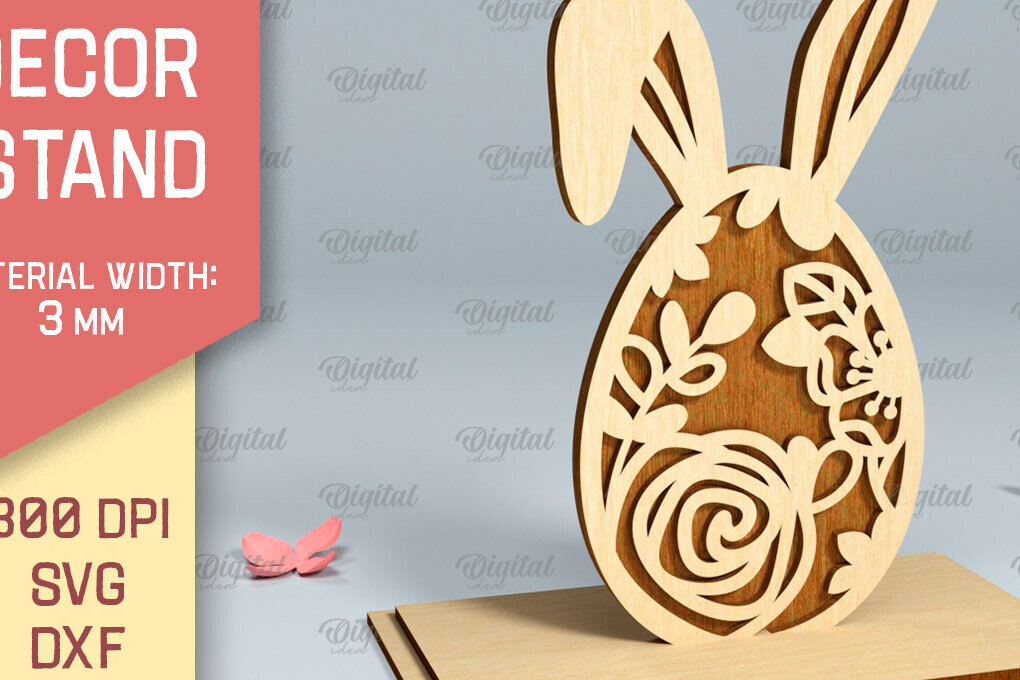 Intra απο ξύλο plywood 3mm-4mm πάχος - Πασχαλινό περίπτερο . Πασχαλινή διακόσμηση με λέιζερ Δίασταση 15x15 cm INTRAFABR-90890486