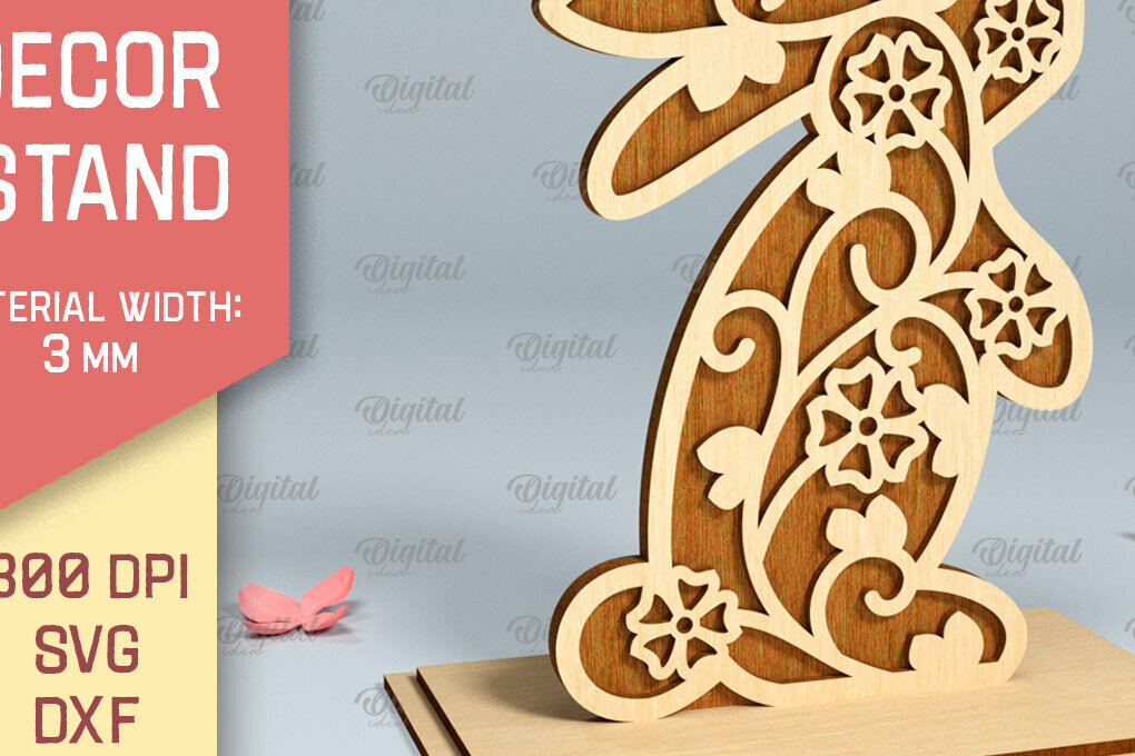 Intra απο ξύλο plywood 3mm-4mm πάχος - Πασχαλινό περίπτερο . Πασχαλινή διακόσμηση με λέιζερ Δίασταση 15x15 cm INTRAFABR-90890604