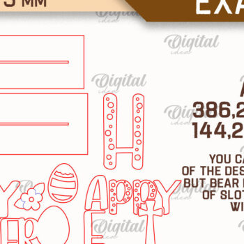 Intra απο ξύλο plywood 3mm-4mm πάχος - Πασχαλινά περίπτερα . 3D Stands Cut Laser Δίασταση 15x15 cm INTRAFABR-88608527 - Image 2