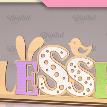 Intra απο ξύλο plywood 3mm-4mm πάχος - Πασχαλινά περίπτερα . 3D Stands Cut Laser Δίασταση 15x15 cm INTRAFABR-88608527 - Image 5