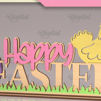 Intra απο ξύλο plywood 3mm-4mm πάχος - Πασχαλινά περίπτερα . 3D Stands Cut Laser Δίασταση 15x15 cm INTRAFABR-88608527 - Image 6