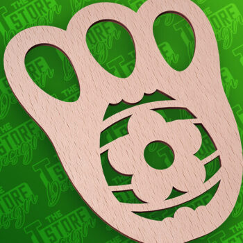 Intra απο ξύλο plywood 3mm-4mm πάχος - Σχέδιο κοπής με λέιζερ πασχαλινό στένσιλ | CNC Δίασταση 15x15 cm INTRAFABR-91668003 - Image 1