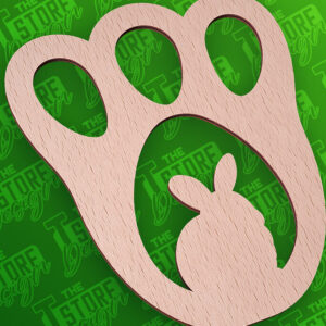 Intra απο ξύλο plywood 3mm-4mm πάχος - Σχέδιο κοπής με λέιζερ πασχαλινό στένσιλ | CNC Δίασταση 15x15 cm INTRAFABR-91668048