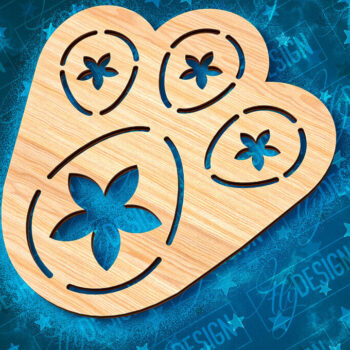 Intra απο ξύλο plywood 3mm-4mm πάχος - Πασχαλινό στένσιλ | Πασχαλινό σχέδιο Δίασταση 15x15 cm INTRAFABR-92127748 - Image 2