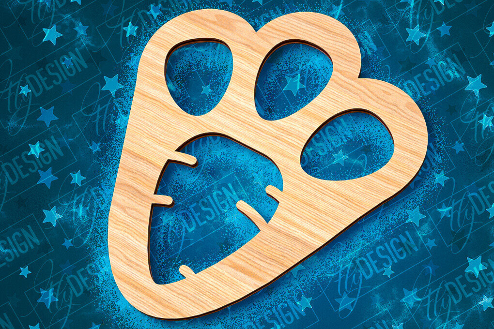 Intra απο ξύλο plywood 3mm-4mm πάχος - Πασχαλινό στένσιλ | Πασχαλινό σχέδιο Δίασταση 15x15 cm INTRAFABR-92127106