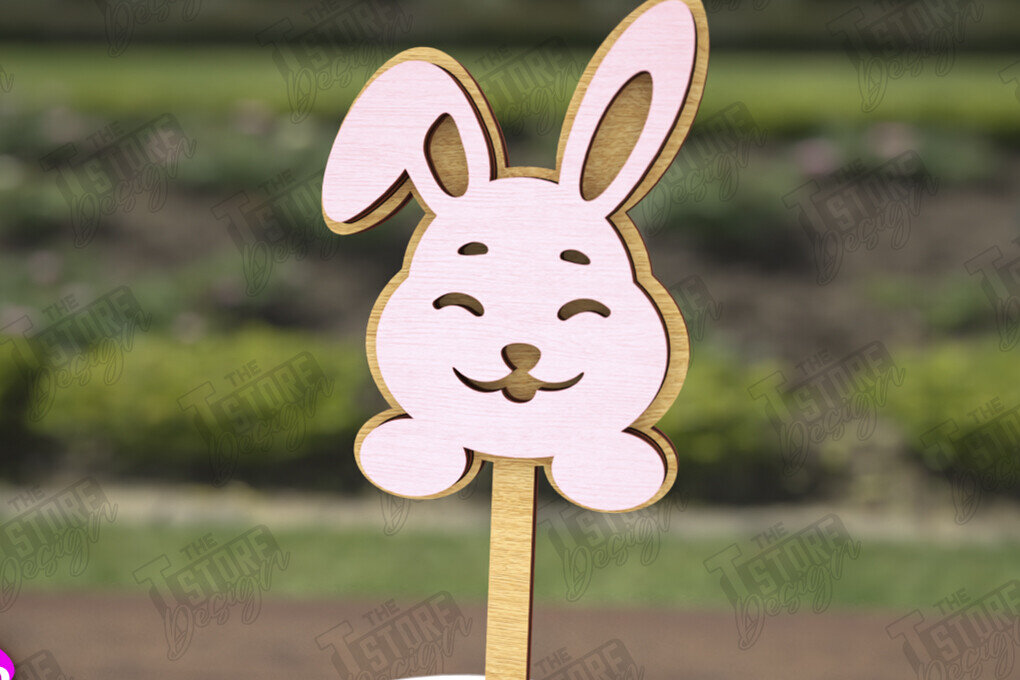 Intra απο ξύλο plywood 3mm-4mm πάχος - Πασχαλινά μπαστούνια για ανακατεύοντας ποτά | CNC Δίασταση 15x15 cm INTRAFABR-115762565