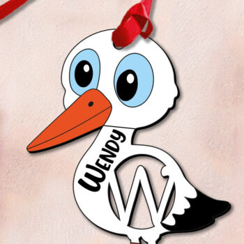 Intra απο ξύλο plywood 3mm-4mm πάχος - Πασχαλινό γράμμα W  Καλάθι Όνομα Δίασταση 6x6 cm INTRAFABR-113658959 - Image 2