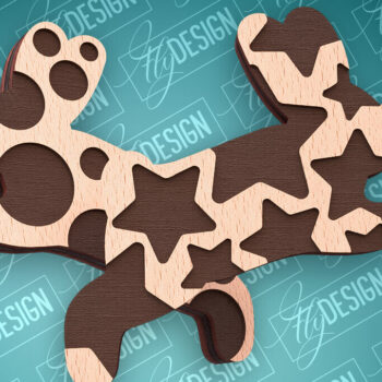 Intra απο ξύλο plywood 3mm-4mm πάχος - Πασχαλινά σκουλαρίκια με λέιζερ | CNC Δίασταση 3x3 cm INTRAFABR-91523591 - Image 1