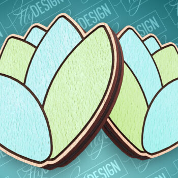 Intra απο ξύλο plywood 3mm-4mm πάχος - Πασχαλινά σκουλαρίκια με λέιζερ | CNC Δίασταση 3x3 cm INTRAFABR-91524891 - Image 16