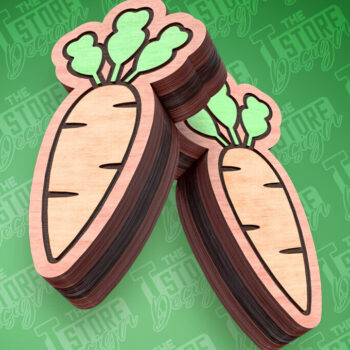 Intra απο ξύλο plywood 3mm-4mm πάχος - Πασχαλινά σκουλαρίκια με λέιζερ | CNC Δίασταση 3x3 cm INTRAFABR-91373925 - Image 3