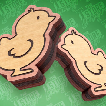 Intra απο ξύλο plywood 3mm-4mm πάχος - Πασχαλινά σκουλαρίκια με λέιζερ | CNC Δίασταση 3x3 cm INTRAFABR-91373925 - Image 6