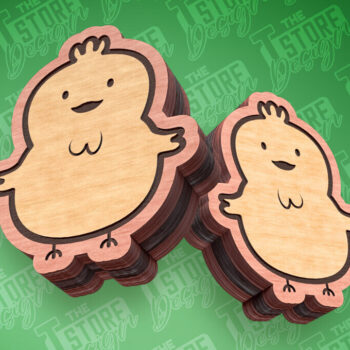 Intra απο ξύλο plywood 3mm-4mm πάχος - Πασχαλινά σκουλαρίκια με λέιζερ | CNC Δίασταση 3x3 cm INTRAFABR-91373925 - Image 7