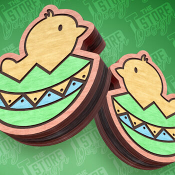 Intra απο ξύλο plywood 3mm-4mm πάχος - Πασχαλινά σκουλαρίκια με λέιζερ | Αυγά Δίασταση 3x3 cm INTRAFABR-91373814 - Image 1