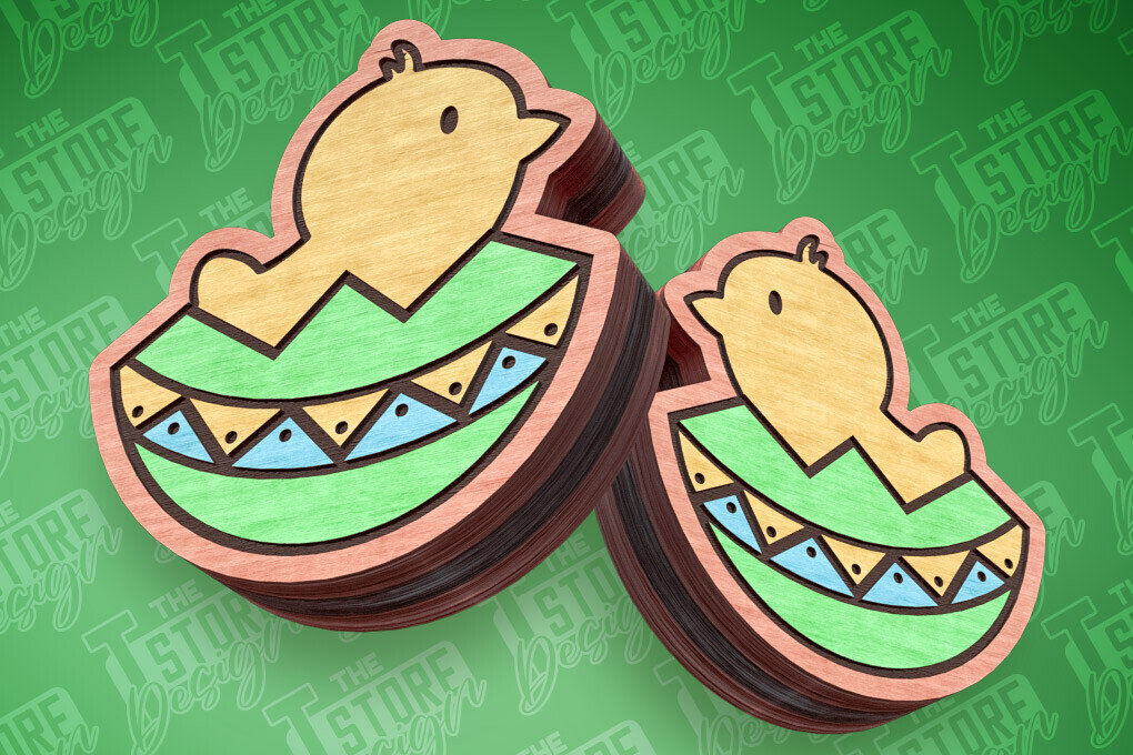 Intra απο ξύλο plywood 3mm-4mm πάχος - Πασχαλινά σκουλαρίκια με λέιζερ | Αυγά Δίασταση 3x3 cm INTRAFABR-91373814