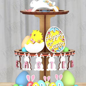 Intra απο ξύλο plywood 3mm-4mm πάχος - Πασχαλινός Δίσκος | Στρογγυλό σταντ | CNC Δίασταση 15x15 cm INTRAFABR-116217929