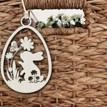 Intra απο ξύλο plywood 3mm-4mm πάχος - Easter Toppers  με λέιζερ  Δίασταση 6x6 cm INTRAFABR-115496503 - Image 4