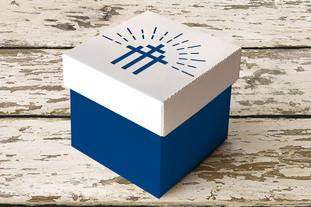 Intra απο ξύλο plywood 3mm-4mm πάχος - Πασχαλινό τριπλό κουτί σταυρού με καπάκι  Δίασταση 15x15 cm INTRAFABR-27550713