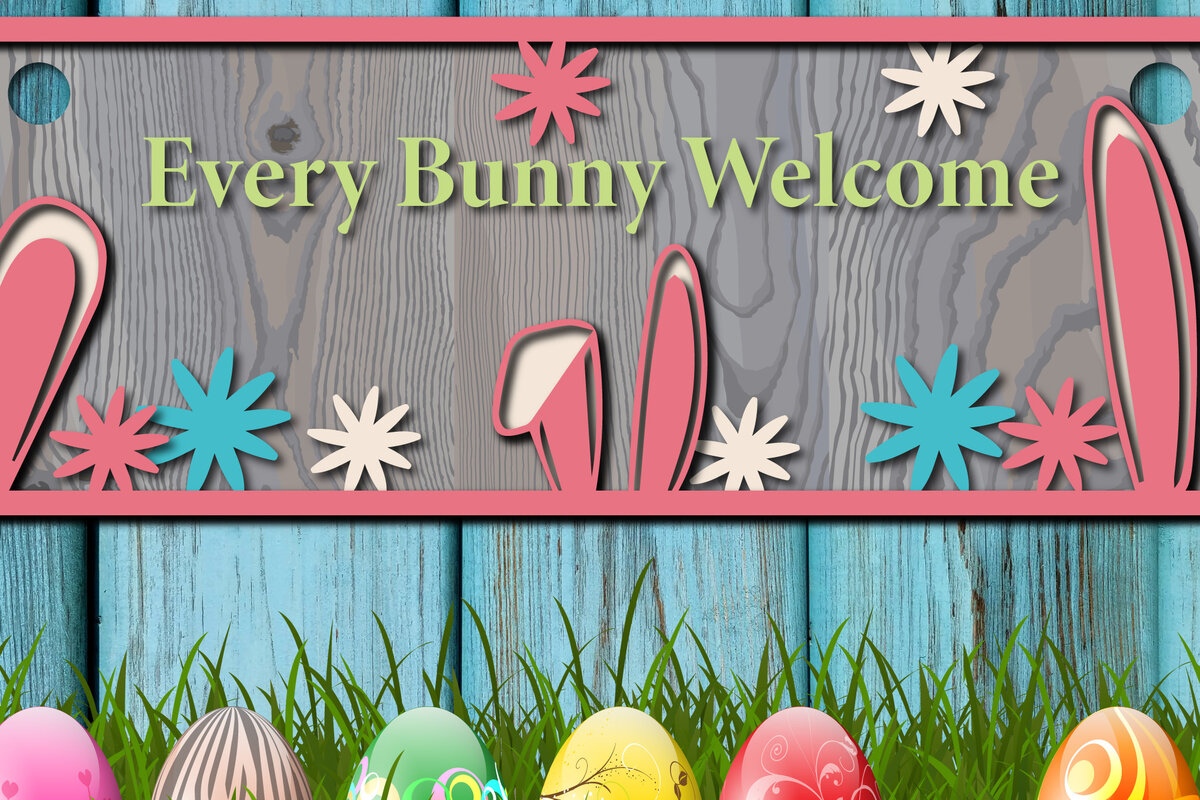 Intra απο ξύλο plywood 3mm-4mm πάχος - Πασχαλινή πινακίδα καλωσορίσματος για διακόσμηση πόρτας  Δίασταση 15x15 cm INTRAFABR-25462309