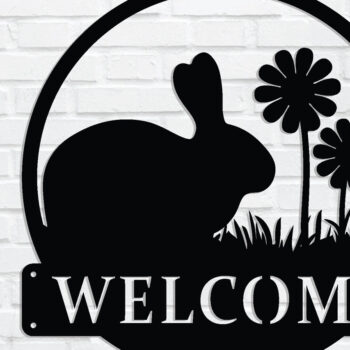 Intra απο ξύλο plywood 3mm-4mm πάχος - Πασχαλινή επιγραφή καλωσορίσματος, μεταλλική τέχνη τοίχου, DXF Δίασταση 4x4 cm INTRAFABR-90072570 - Image 1