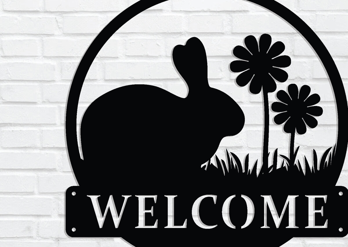 Intra απο ξύλο plywood 3mm-4mm πάχος - Πασχαλινή επιγραφή καλωσορίσματος, μεταλλική τέχνη τοίχου, DXF Δίασταση 4x4 cm INTRAFABR-90072570