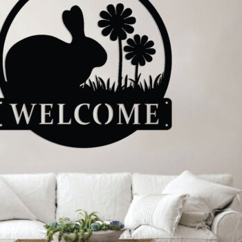 Intra απο ξύλο plywood 3mm-4mm πάχος - Πασχαλινή επιγραφή καλωσορίσματος, μεταλλική τέχνη τοίχου, DXF Δίασταση 4x4 cm INTRAFABR-90072570 - Image 2