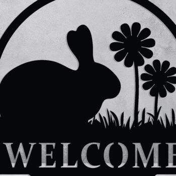 Intra απο ξύλο plywood 3mm-4mm πάχος - Πασχαλινή επιγραφή καλωσορίσματος, μεταλλική τέχνη τοίχου, DXF Δίασταση 4x4 cm INTRAFABR-90072570 - Image 3