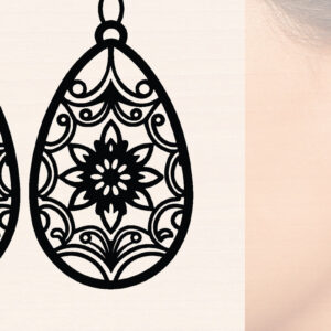 Intra απο ξύλο plywood 3mm-4mm πάχος - Πασχαλινά Ξύλινα Σκουλαρίκια Laser Cut  Δίασταση 3000x3000 cm INTRAFABR-116428187