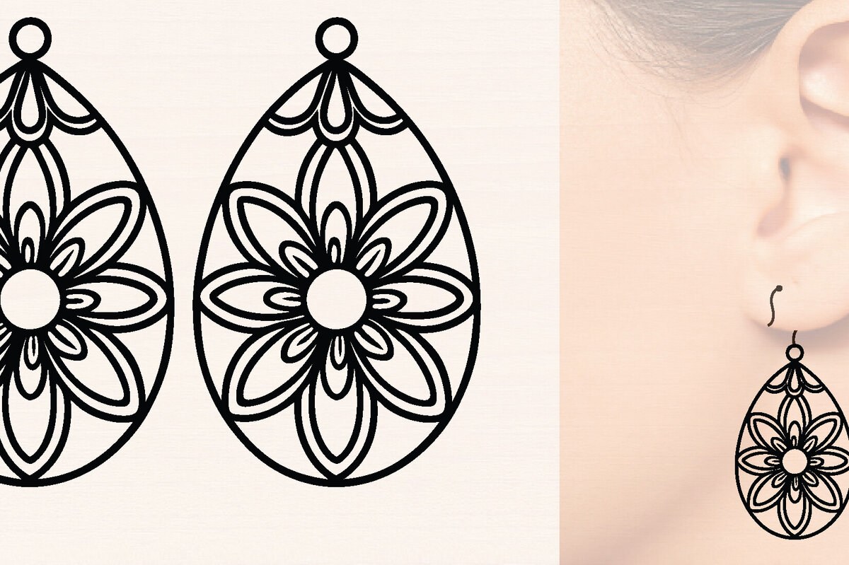 Intra απο ξύλο plywood 3mm-4mm πάχος - Πασχαλινά Ξύλινα Σκουλαρίκια Laser Cut  Δίασταση 3000x3000 cm INTRAFABR-116428344