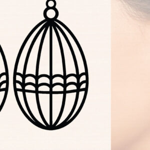 Intra απο ξύλο plywood 3mm-4mm πάχος - Πασχαλινά Ξύλινα Σκουλαρίκια Laser Cut  Δίασταση 3000x3000 cm INTRAFABR-116428446