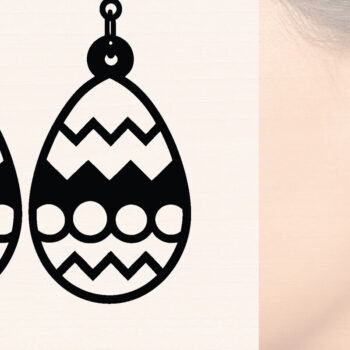 Intra απο ξύλο plywood 3mm-4mm πάχος - Πασχαλινά Ξύλινα Σκουλαρίκια Laser Cut  Δίασταση 3000x3000 cm INTRAFABR-116428810 - Image 1