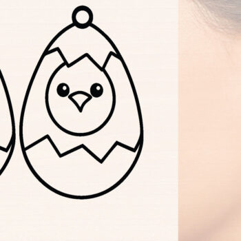 Intra απο ξύλο plywood 3mm-4mm πάχος - Πασχαλινά Ξύλινα Σκουλαρίκια Laser Cut  Δίασταση 3000x3000 cm INTRAFABR-116428839 - Image 1